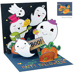 Pumpkin Patch Ghosts Card