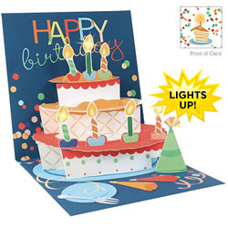 Birthday Cake Light Card