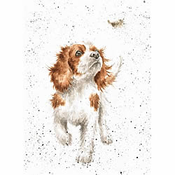 Chasing Feathers Card (Dog) Chasing Feathers Card (Dog)