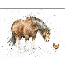 Farmyard Fiends Card (Horse and Chicken)