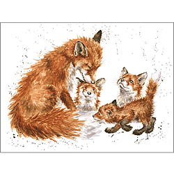 The Bedtime Kiss Card (Foxes) The Bedtime Kiss Card (Foxes)