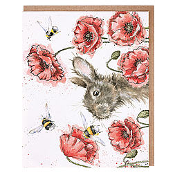 Let It Bee Card (Rabbit)