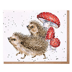 A Prickly Adventure Card (Hedgehog)