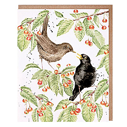 The Cherry Tree Card (Blackbird) The Cherry Tree Card (Blackbird)
