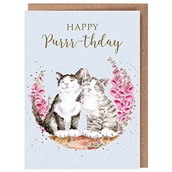 Happy Purr-thday Card (Cat)