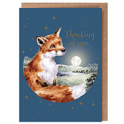 Stargazing Card (Fox)