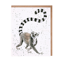 Tail In The Air Card (Ringtailed Lemur) Tail In The Air Card (Ringtailed Lemur)