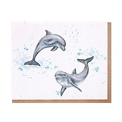 Flippin' Around Card (Dolphins)