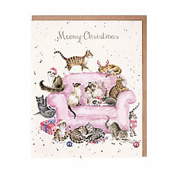 Meowy Christmas Card (Cat)