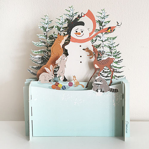 Snowman & Forest Pals Card - Click Image to Close