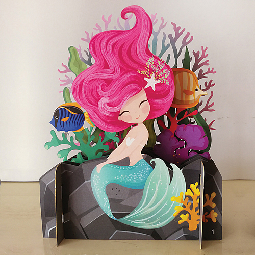 Mermaid Card - Click Image to Close