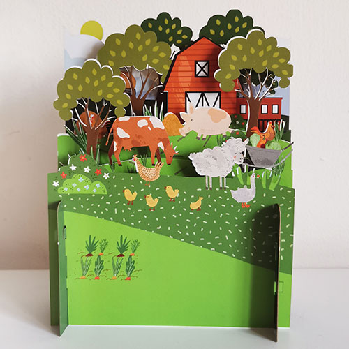 Farmyard Card - Click Image to Close