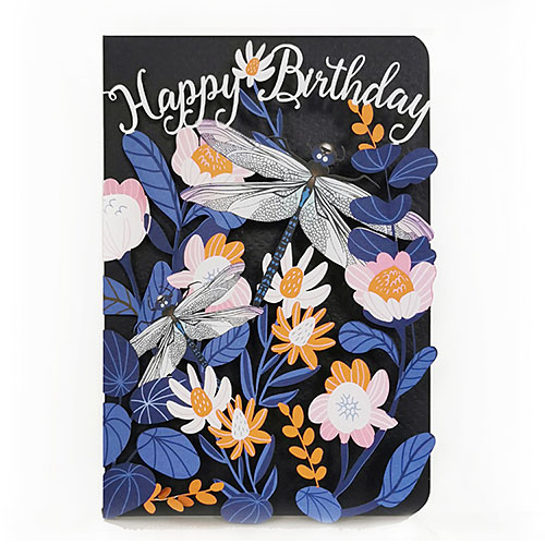 Dragonflies Birthday Card - Click Image to Close