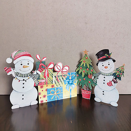 Christmasy Snowmen Card - Click Image to Close