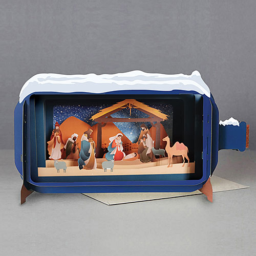 Nativity Scene Card - Click Image to Close