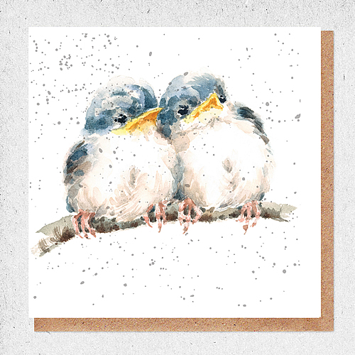 Baby Birds Card - Click Image to Close