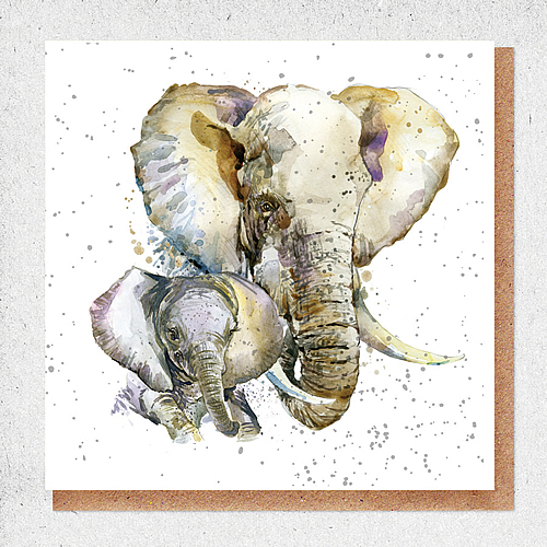 Elephants Card - Click Image to Close
