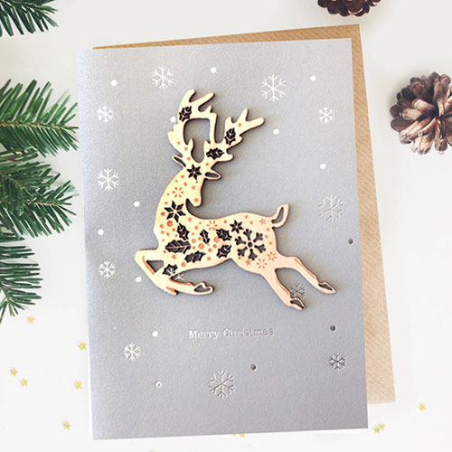 Reindeer Card - Click Image to Close