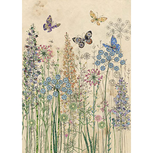 Butterfly Grasses Card - Click Image to Close