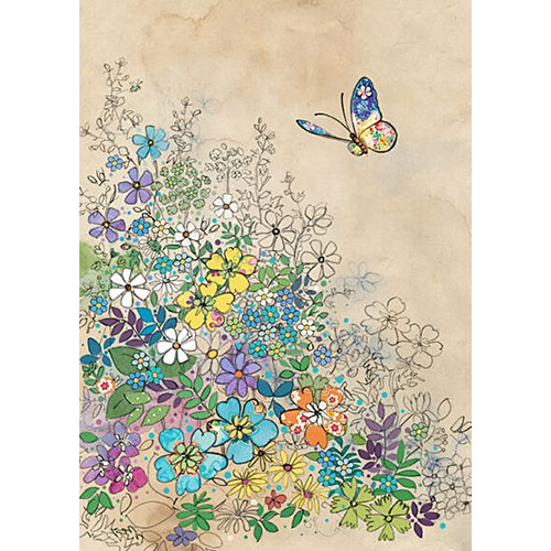 Garden Butterfly Card - Click Image to Close