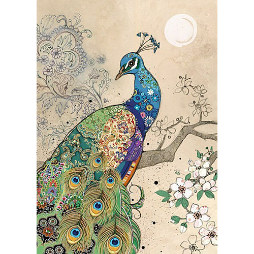 Peacock Card - Click Image to Close