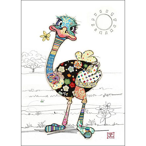 Ozzie Ostrich Card - Click Image to Close