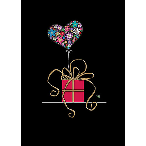 Heart Balloon Gift Card - Click Image to Close