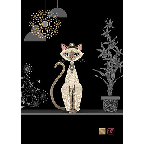 Siamese Cat Card - Click Image to Close