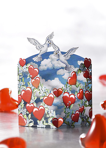 Doves & Hearts Card - Click Image to Close