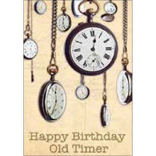 Old Timer Birthday Card - Click Image to Close