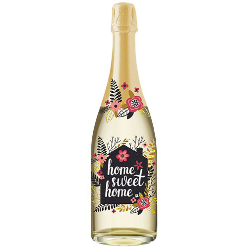 Home Sweet Home Champagne Bottle Card - Click Image to Close