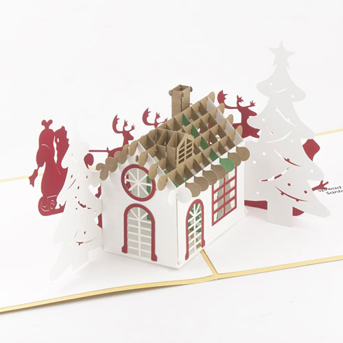 Christmas House Card - Click Image to Close