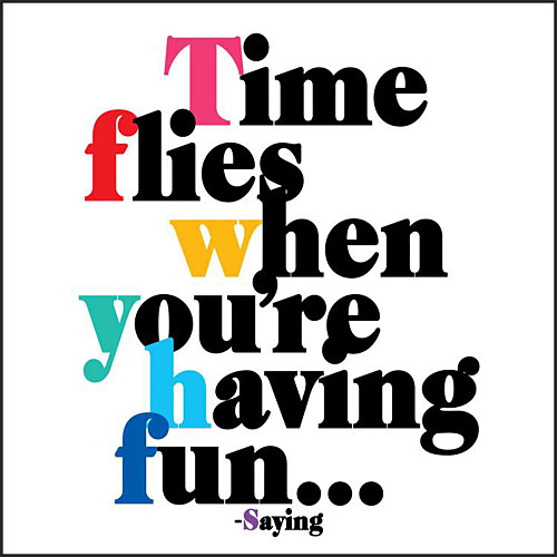 Time Flies Card - Click Image to Close