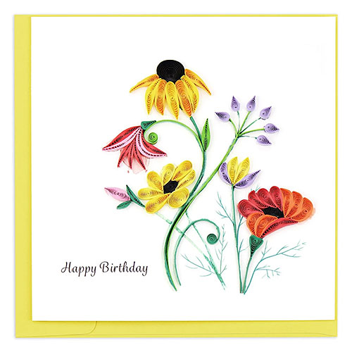 Wildflower Birthday Blooms Card - Click Image to Close