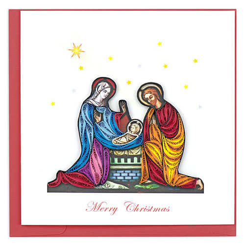 Nativity Scene Card - Click Image to Close