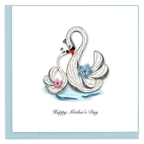 Mother's Day Swans Card - Click Image to Close