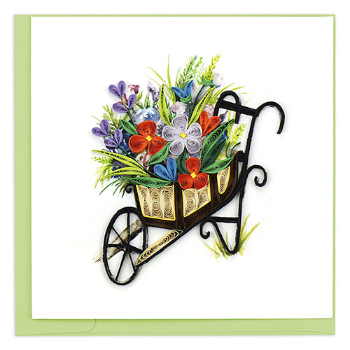 Wheelbarrow Garden Card - Click Image to Close