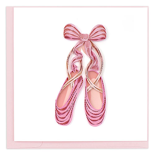 Ballet Slippers Card - Click Image to Close