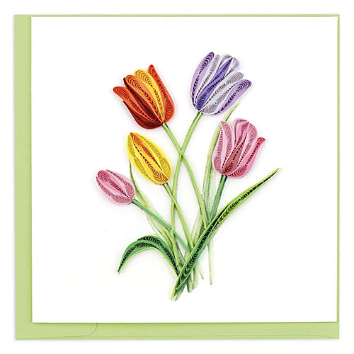 Colorful Tulips Card - Click Image to Close