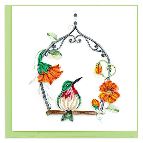 Hummingbird Swing Card - Click Image to Close