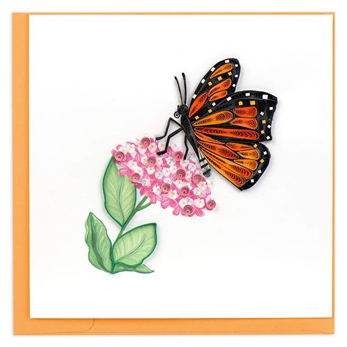 Monarch Milkweed Butterfly Card - Click Image to Close