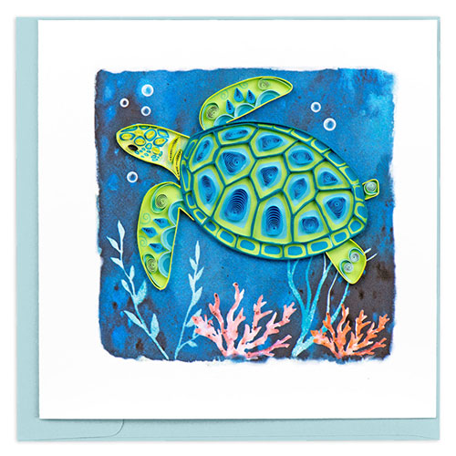 Sea Turtle Card - Click Image to Close