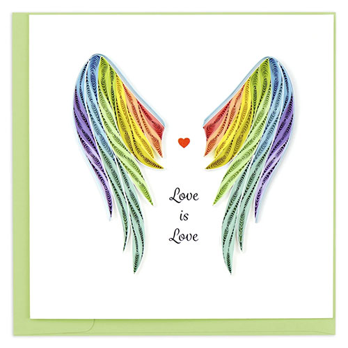 Love Is Love Wings Card - Click Image to Close