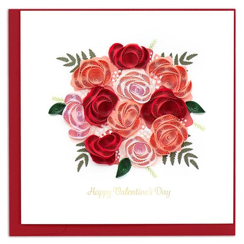 Valentine's Day Bouquet Card - Click Image to Close