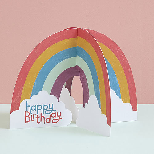 Rainbow Card (Happy Birthday) - Click Image to Close