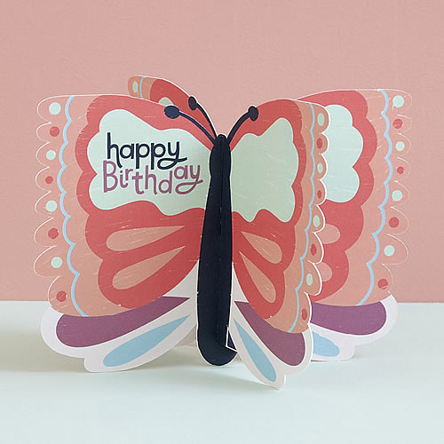Butterfly Card (Happy Birthday) - Click Image to Close