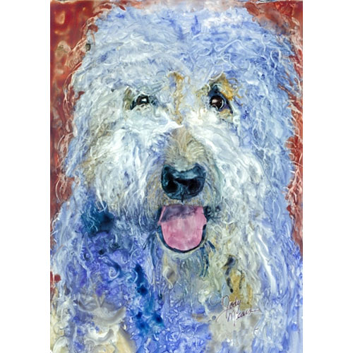 Samson Card (Labradoodle) - Click Image to Close