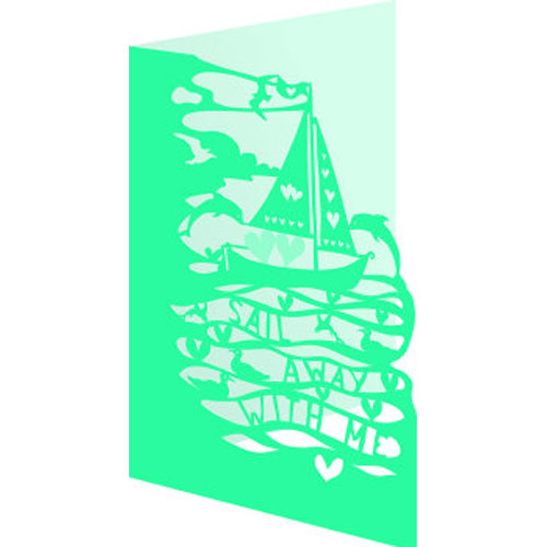 Sail Away Lasercut Card - Click Image to Close
