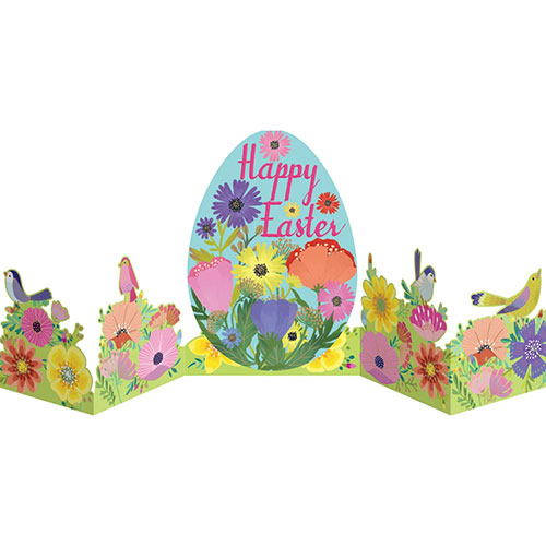 Easter Garden Concertina Card - Click Image to Close