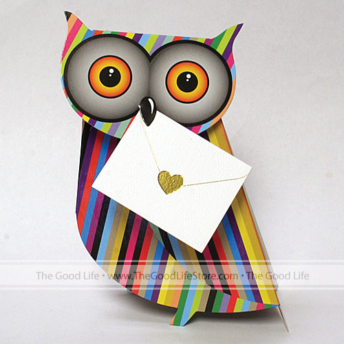 Barney Card (Owl) - Click Image to Close